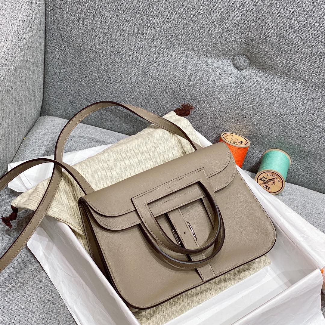 에르메스 미니 할잔백 에토프 은장 스위프트